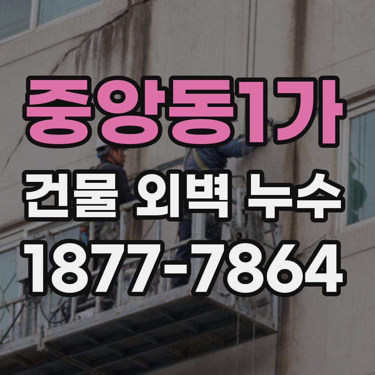 중앙동1가 건물 외벽 누수