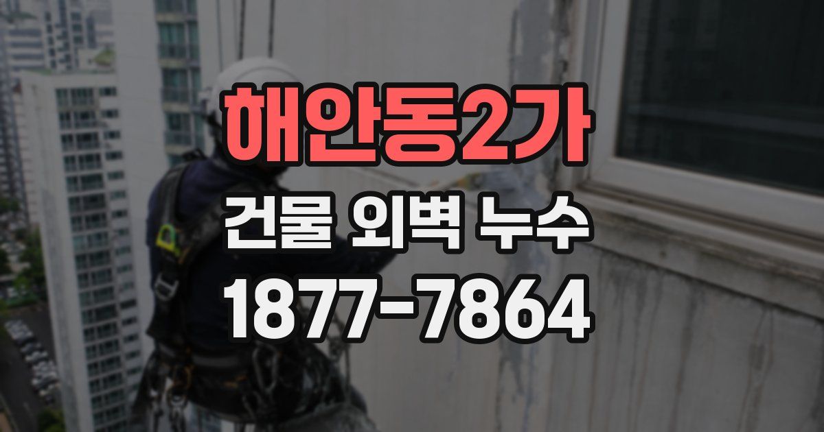 해안동2가 건물 외벽 누수