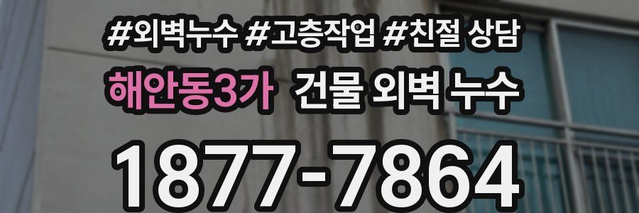 해안동3가 건물 외벽 누수