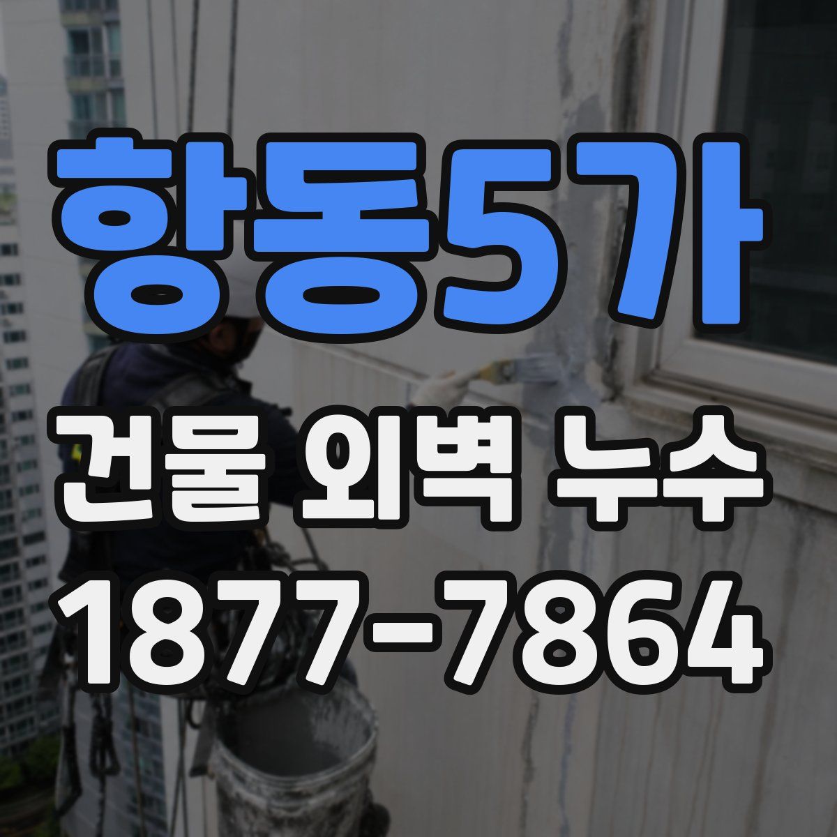 항동5가 건물 외벽 누수