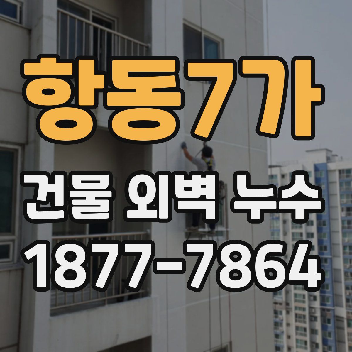 항동7가 건물 외벽 누수