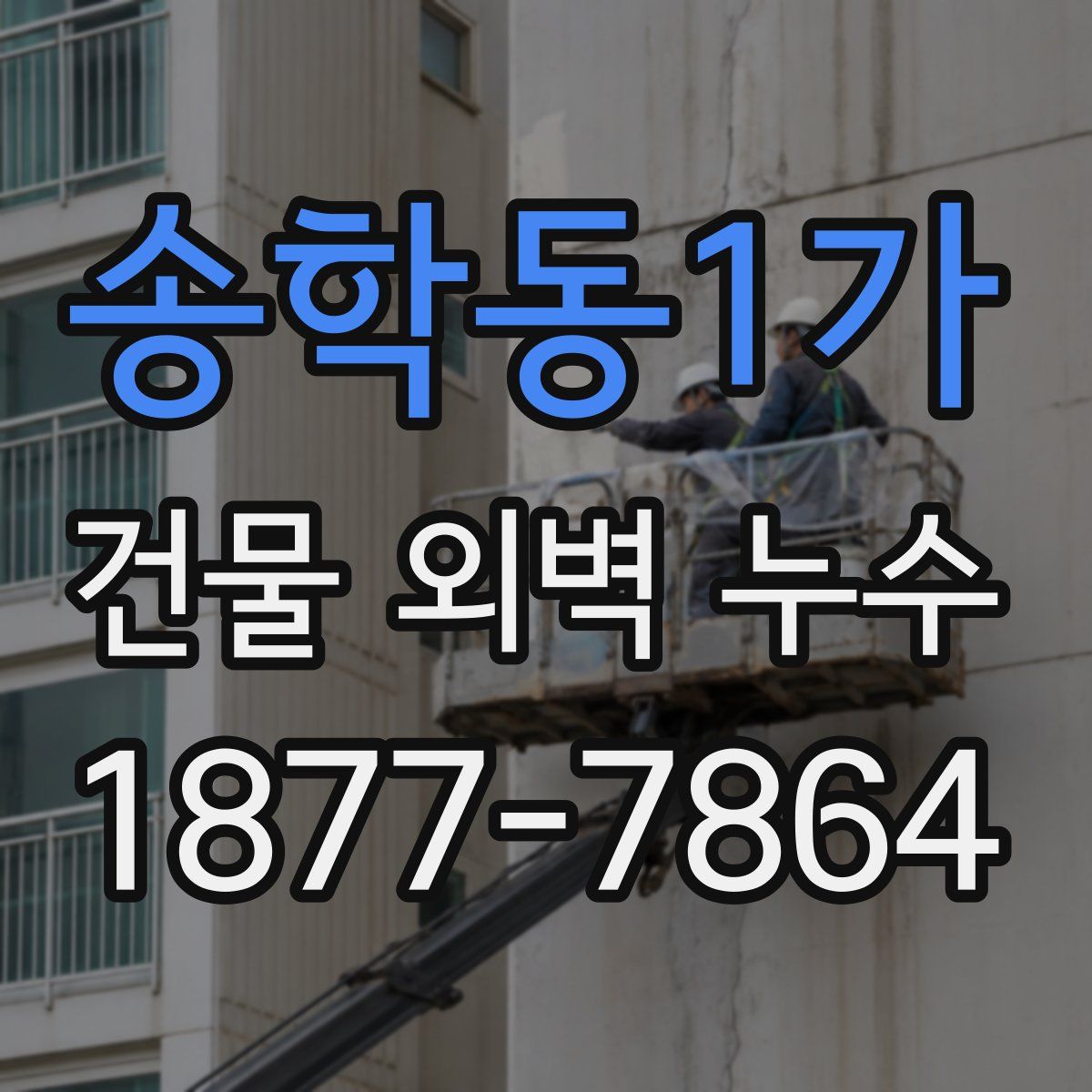 송학동1가 건물 외벽 누수