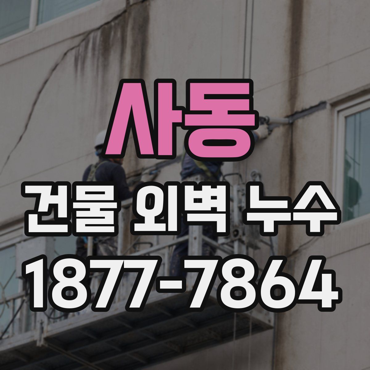 사동 건물 외벽 누수