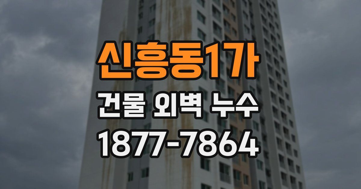 신흥동1가 건물 외벽 누수