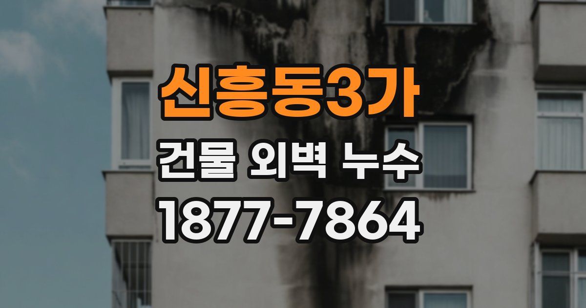 신흥동3가 건물 외벽 누수