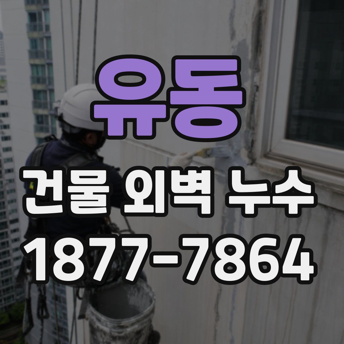 유동 건물 외벽 누수