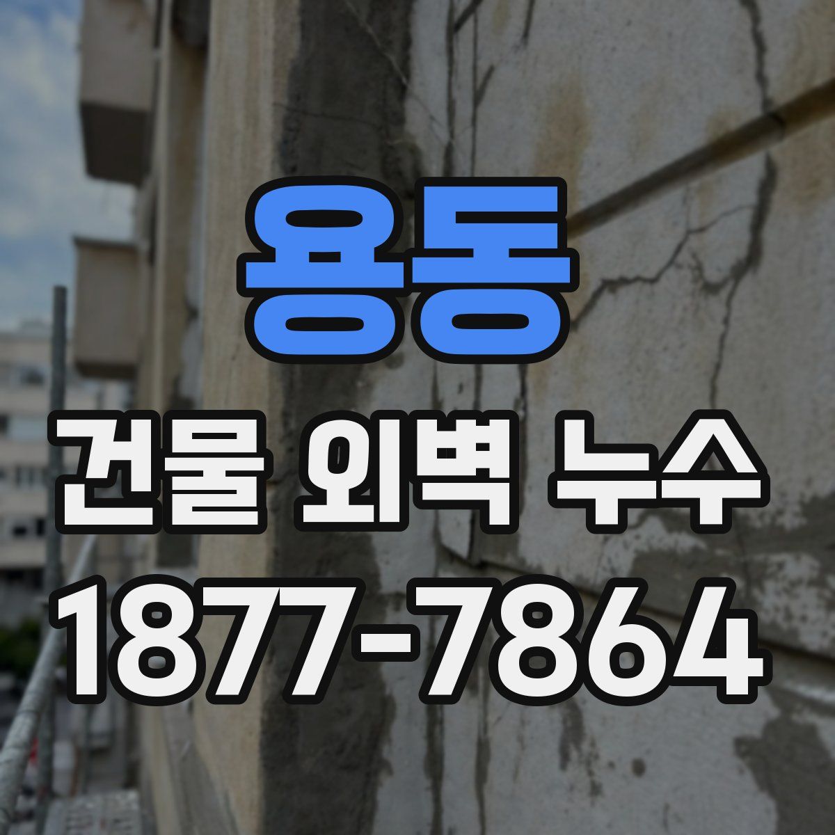 용동 건물 외벽 누수