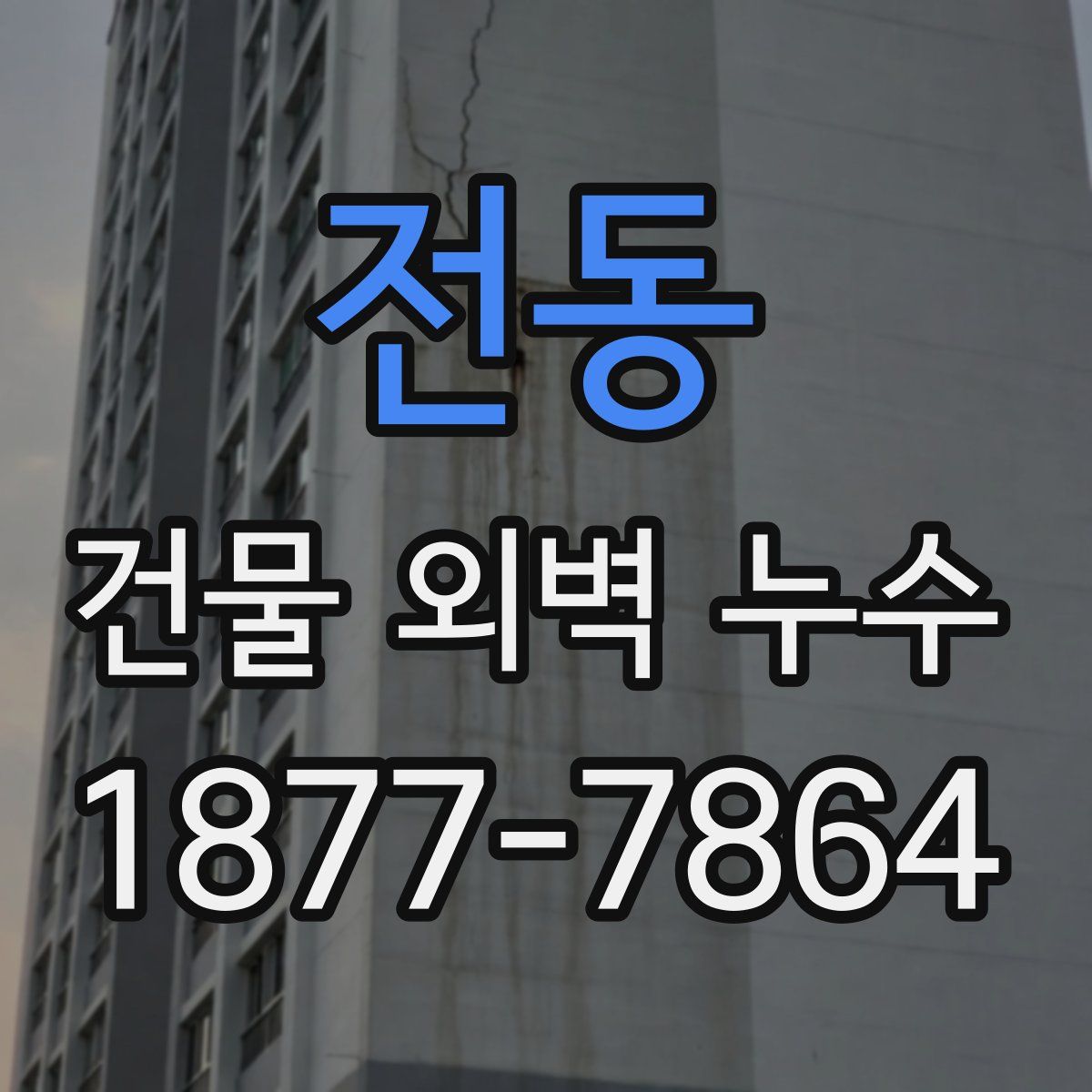 전동 건물 외벽 누수