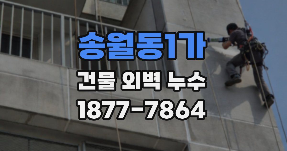 송월동1가 건물 외벽 누수