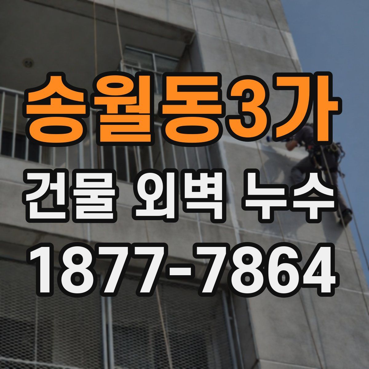 송월동3가 건물 외벽 누수