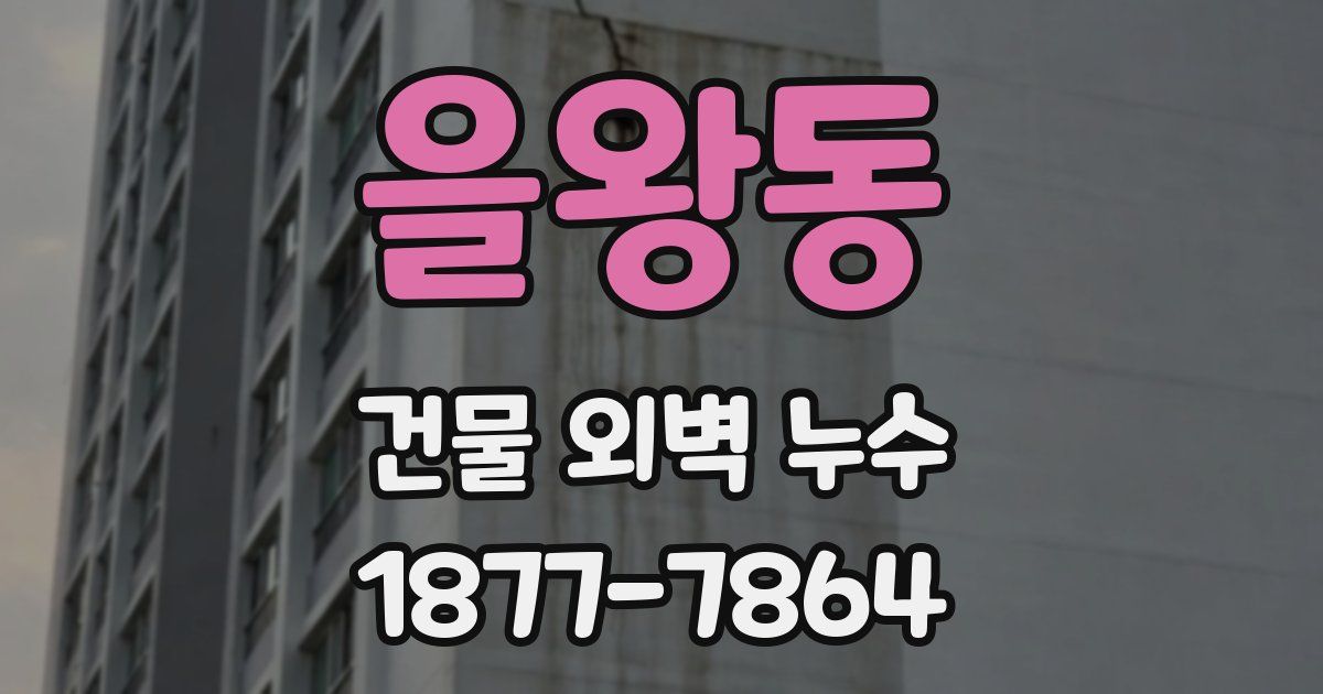 을왕동 건물 외벽 누수