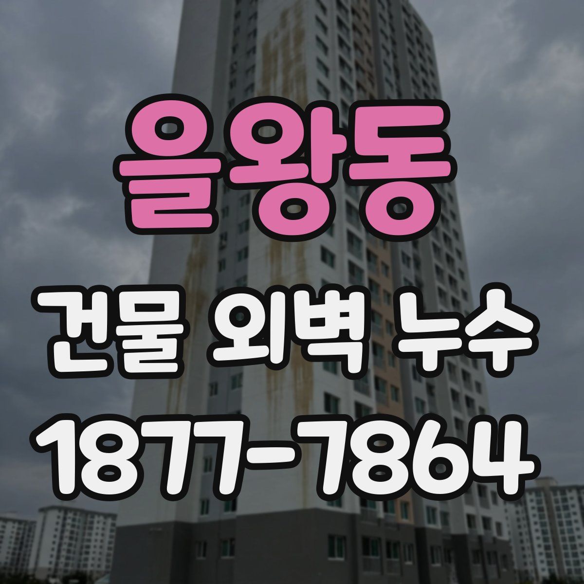 을왕동 건물 외벽 누수