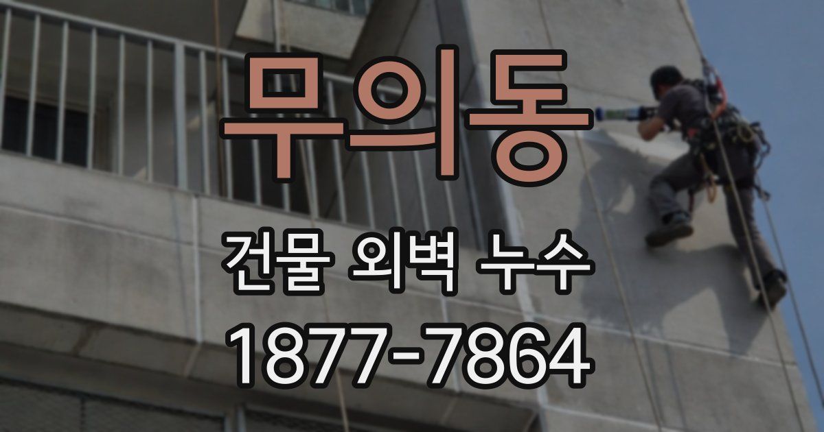 무의동 건물 외벽 누수