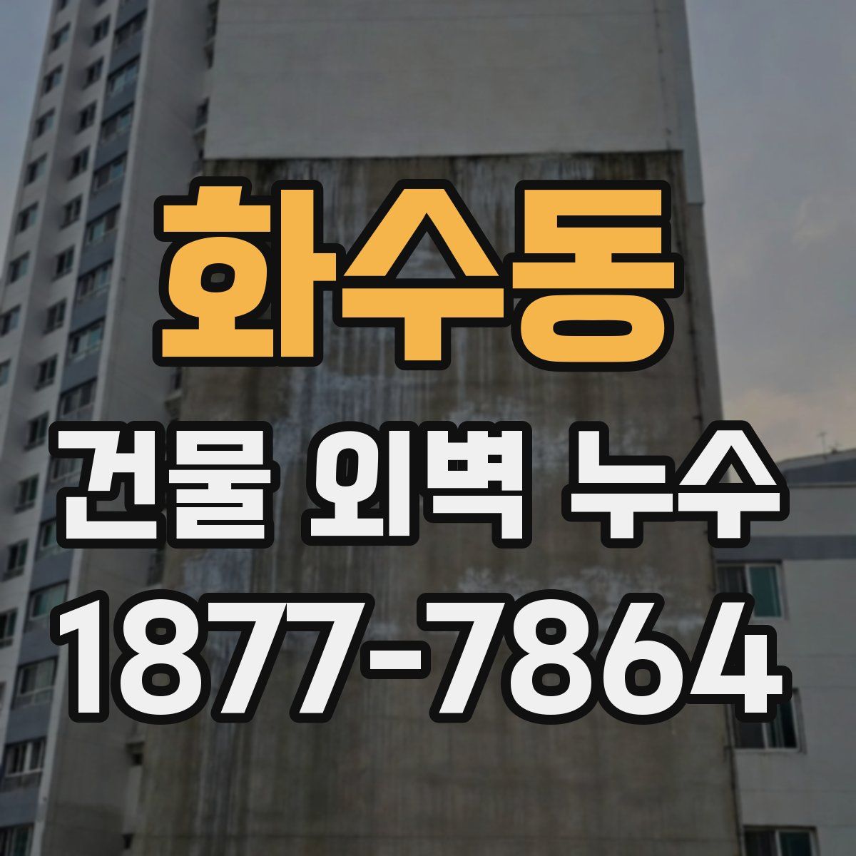 화수동 건물 외벽 누수
