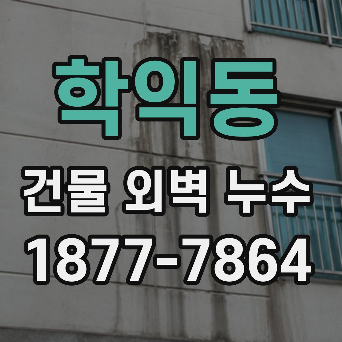 학익동 건물 외벽 누수