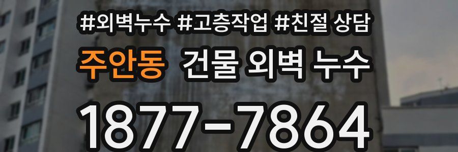 주안동 건물 외벽 누수