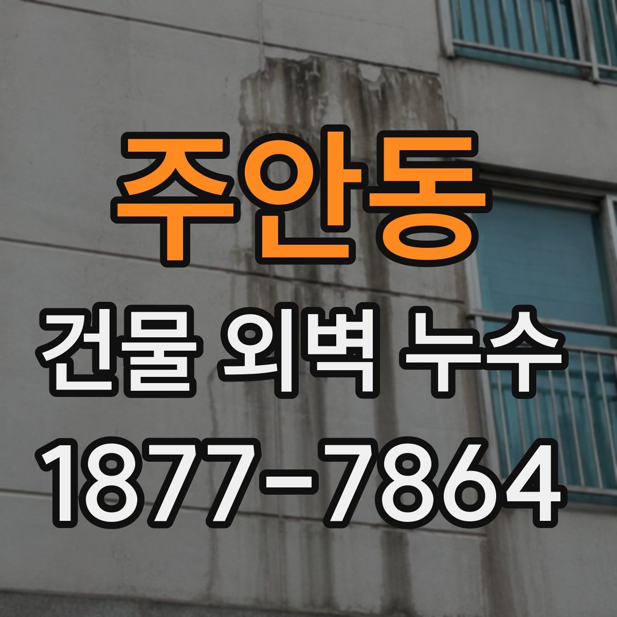 주안동 건물 외벽 누수