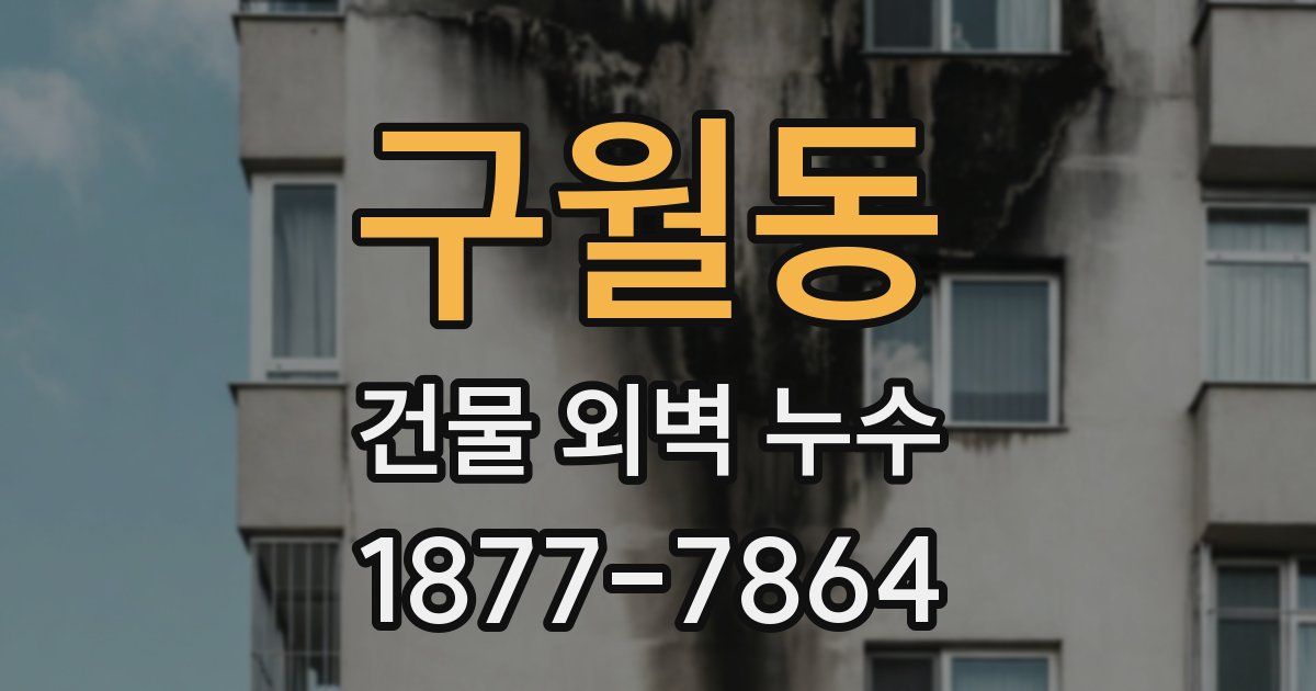구월동 건물 외벽 누수
