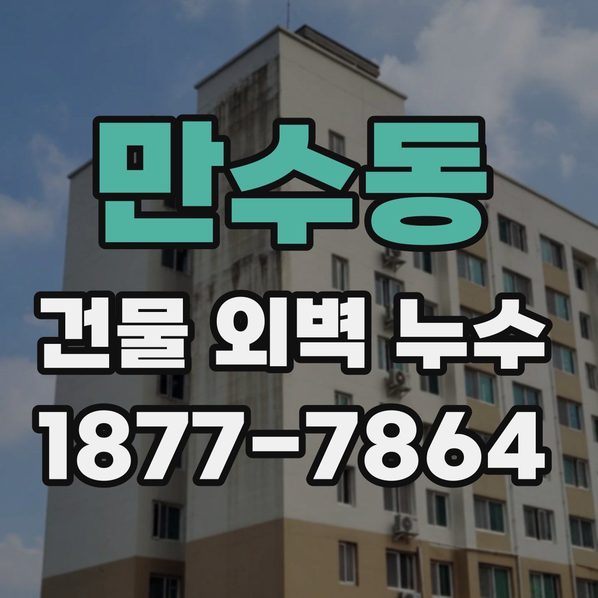만수동 건물 외벽 누수