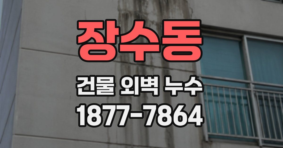장수동 건물 외벽 누수