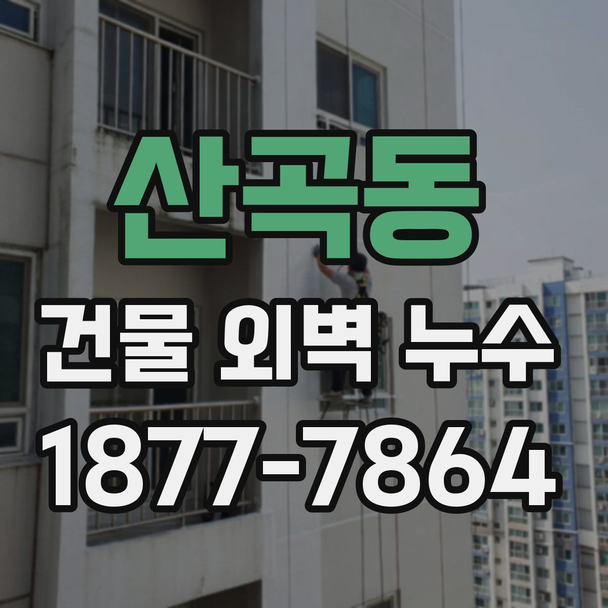 산곡동 건물 외벽 누수