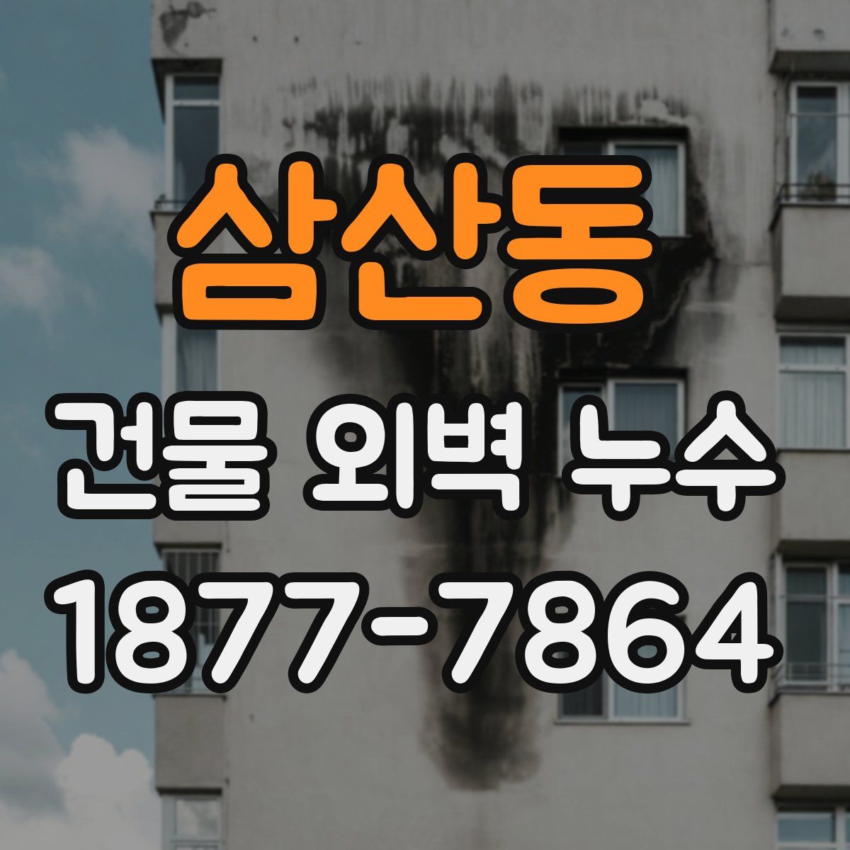 삼산동 건물 외벽 누수