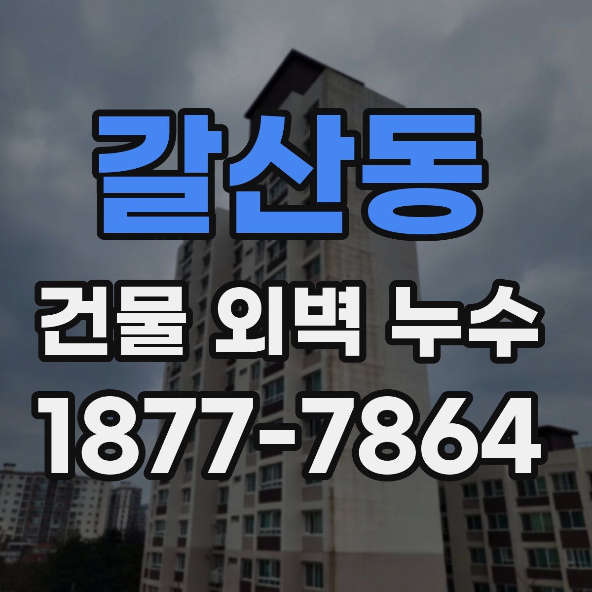 갈산동 건물 외벽 누수