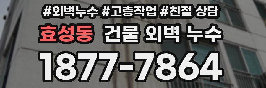 효성동 건물 외벽 누수
