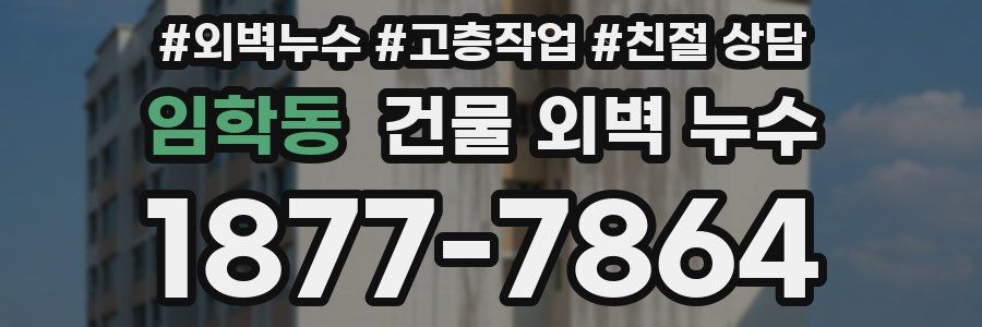 임학동 건물 외벽 누수
