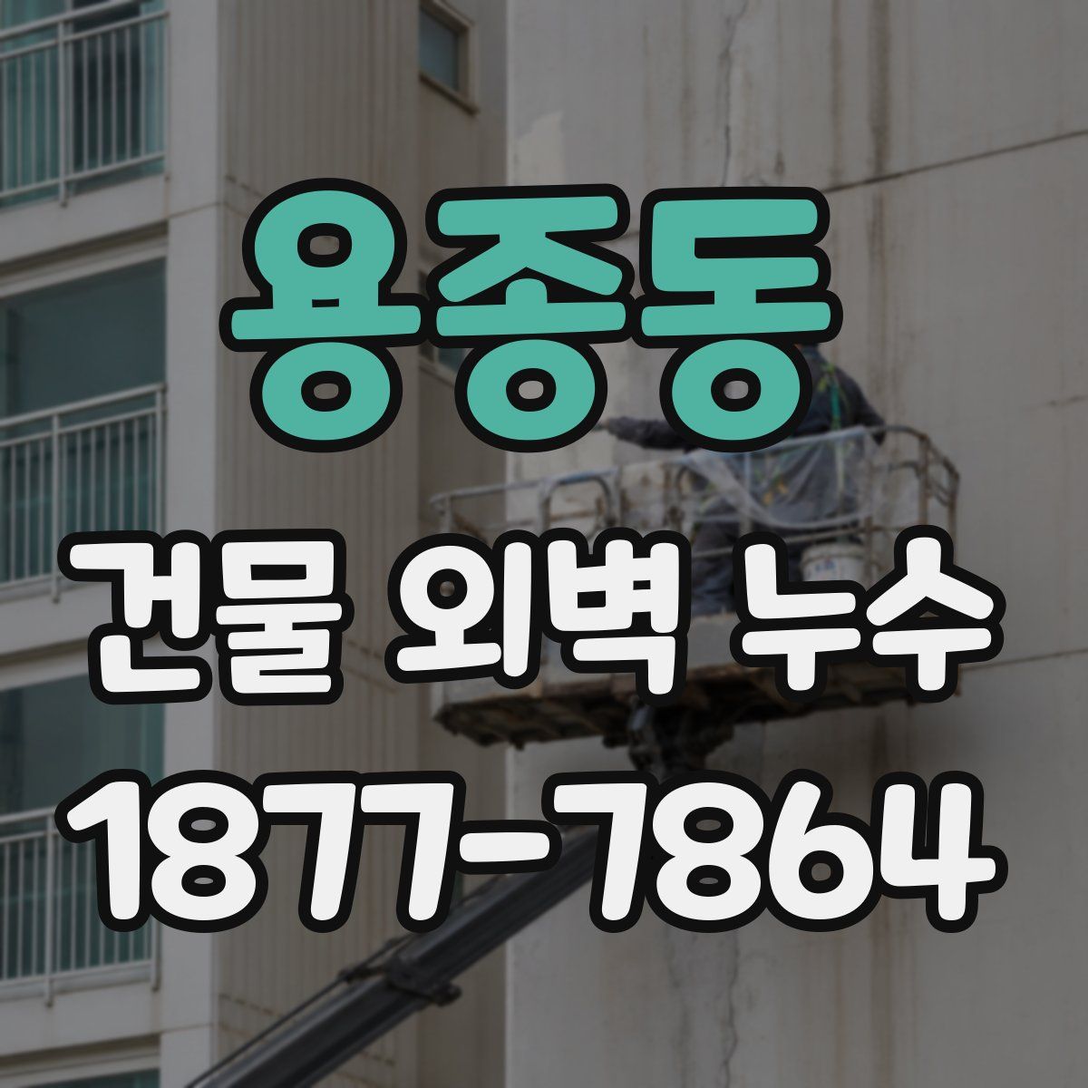 용종동 건물 외벽 누수