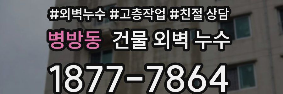 병방동 건물 외벽 누수