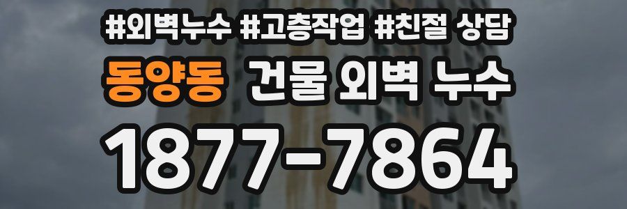 동양동 건물 외벽 누수