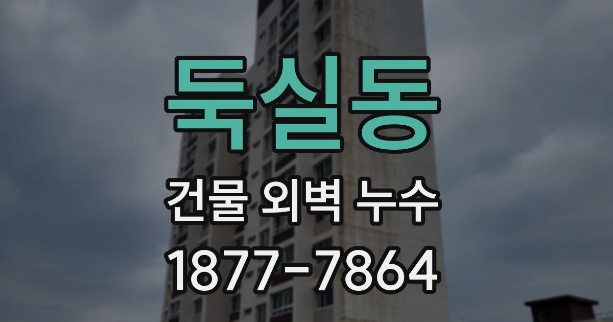 둑실동 건물 외벽 누수