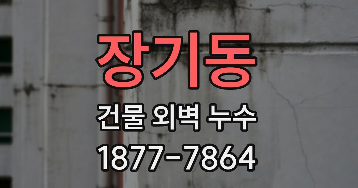 장기동 건물 외벽 누수