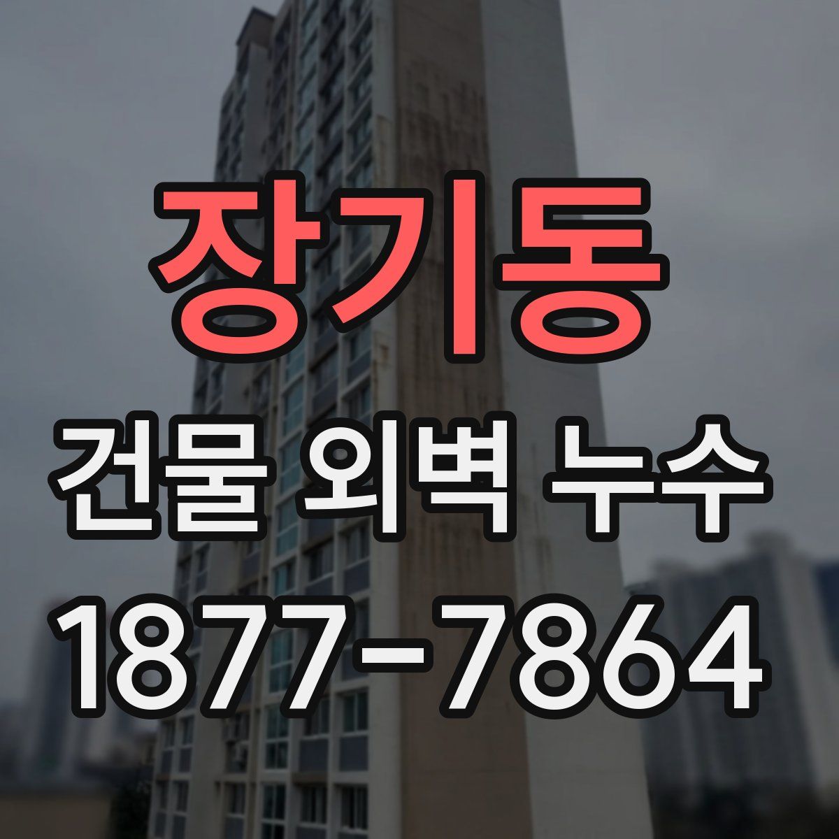 장기동 건물 외벽 누수