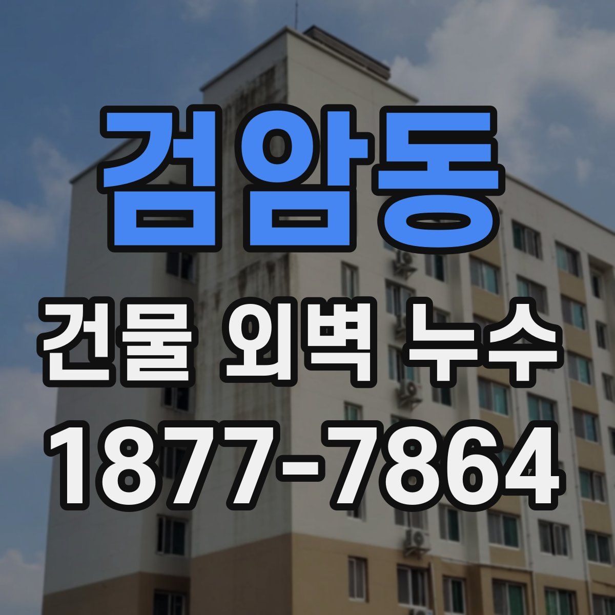 검암동 건물 외벽 누수