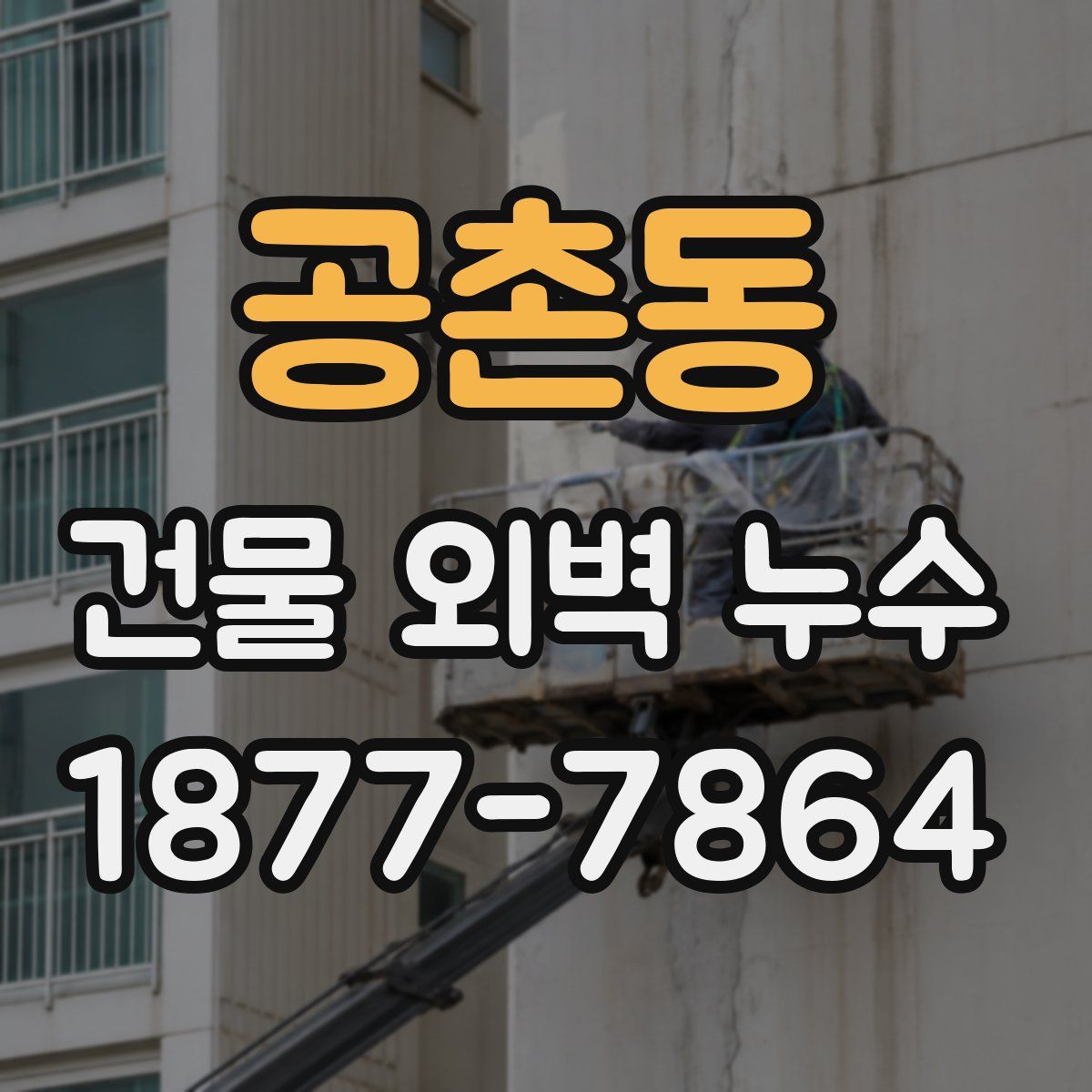공촌동 건물 외벽 누수