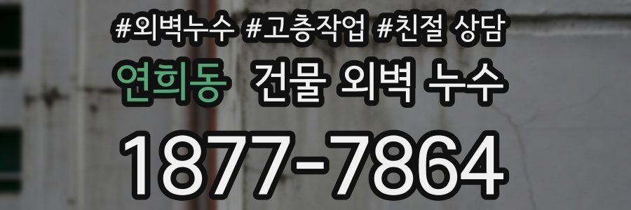 연희동 건물 외벽 누수