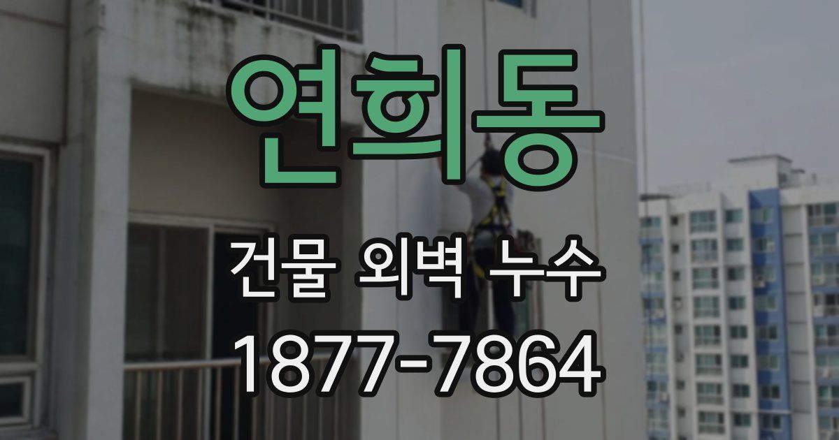 연희동 건물 외벽 누수
