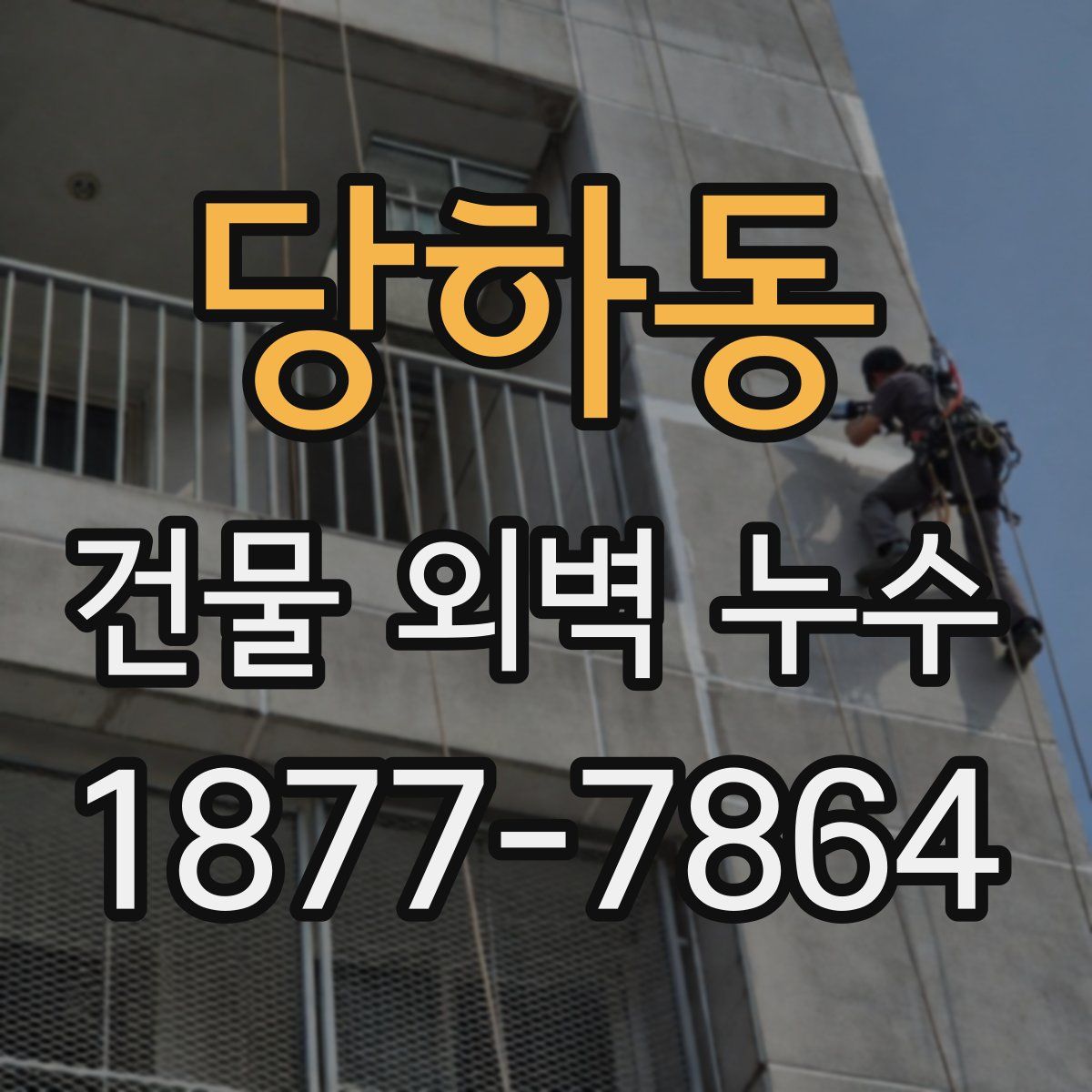 당하동 건물 외벽 누수