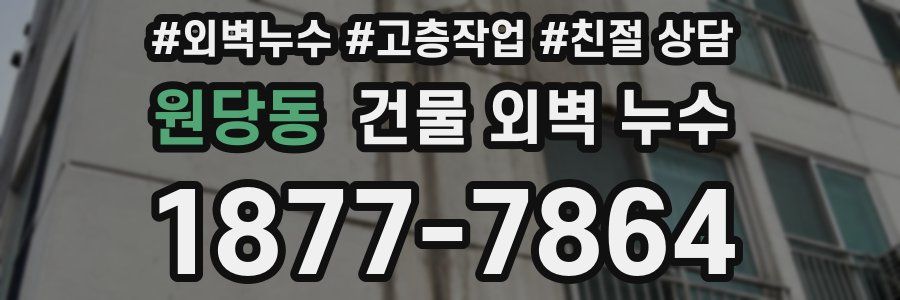 원당동 건물 외벽 누수