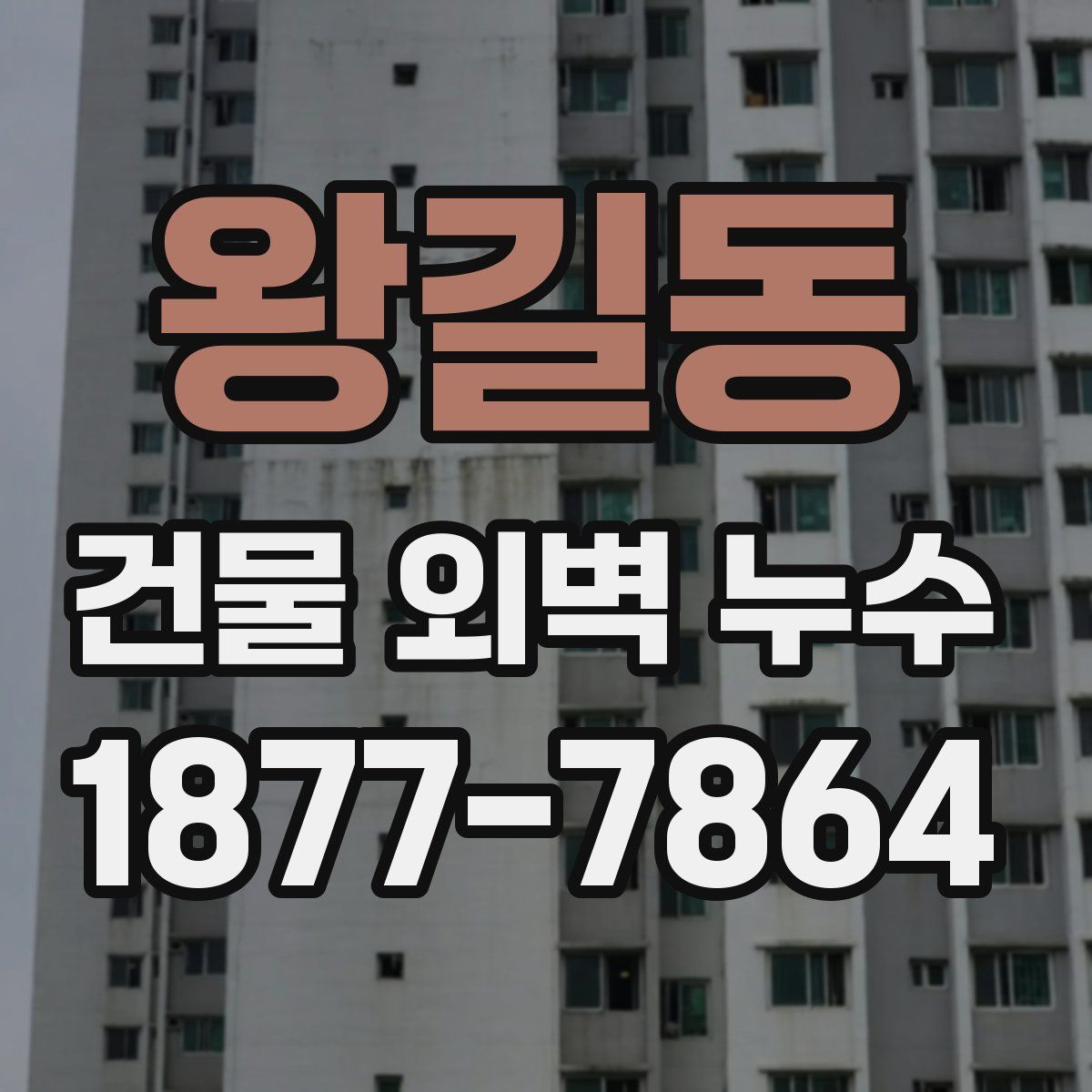 왕길동 건물 외벽 누수