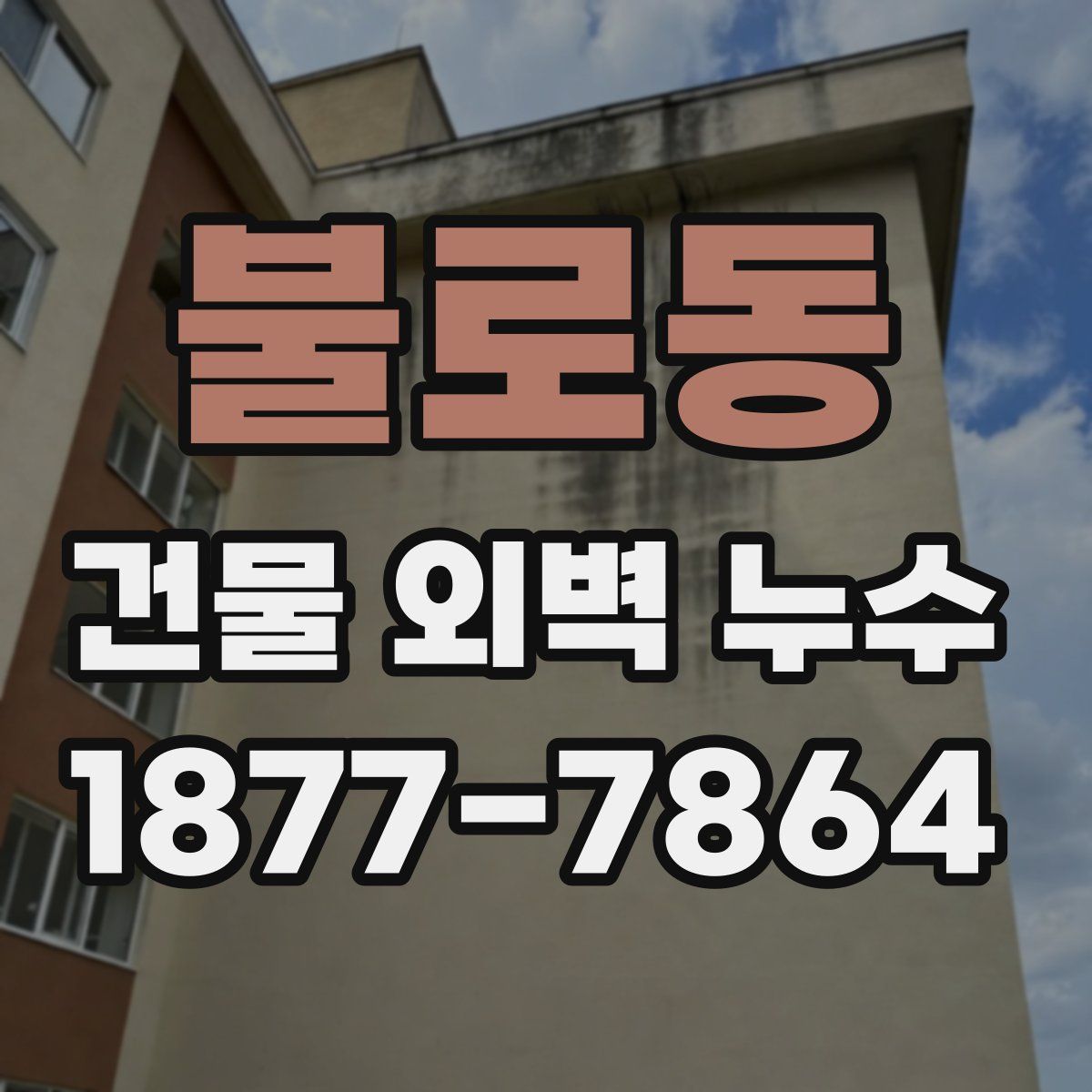 불로동 건물 외벽 누수