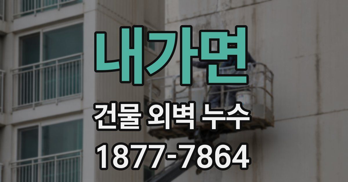 내가면 건물 외벽 누수