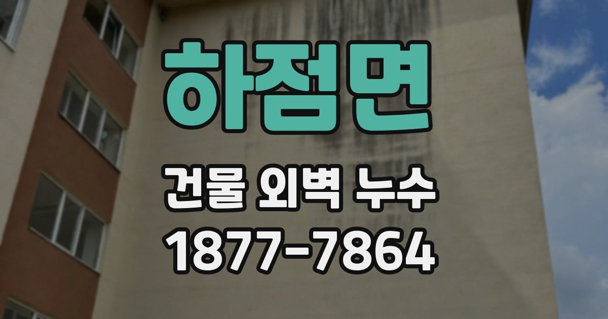 하점면 건물 외벽 누수