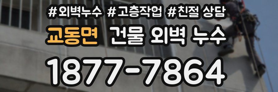 교동면 건물 외벽 누수