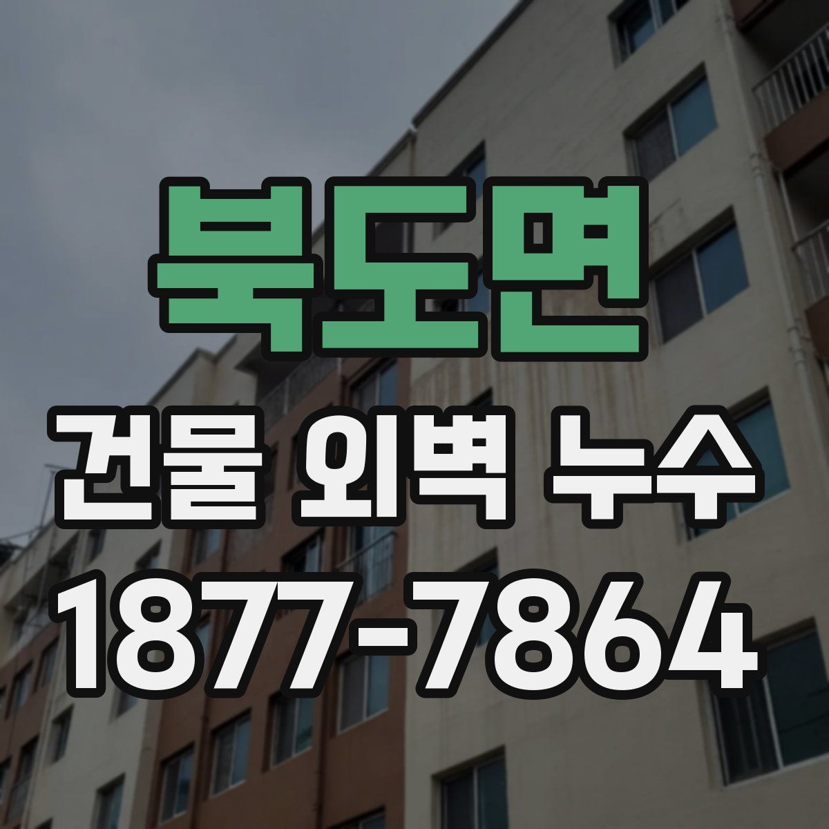 북도면 건물 외벽 누수