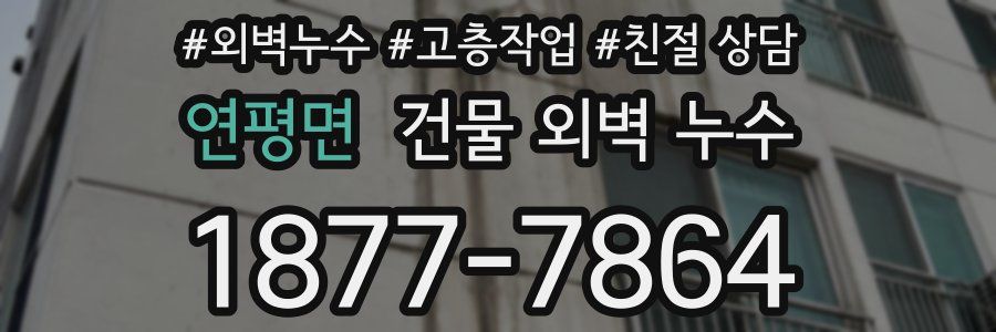 연평면 건물 외벽 누수