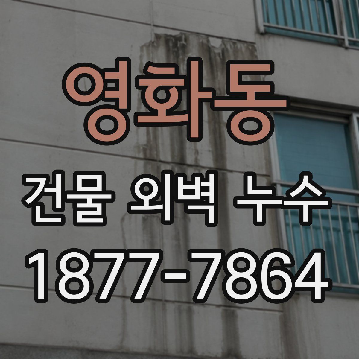 영화동 건물 외벽 누수