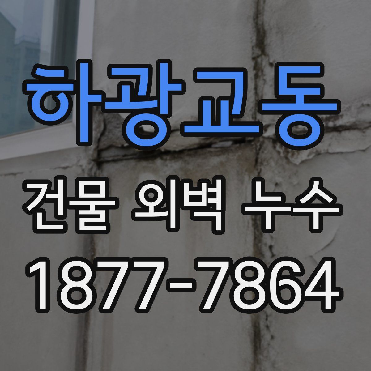 하광교동 건물 외벽 누수